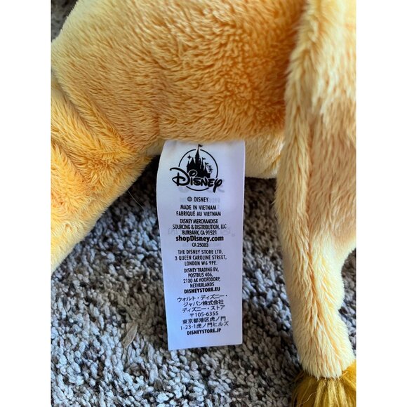 Disney Store Simba Plush Lion King Stuffed Animal Toy 11" Yellow Black Soft - Picture 5 of 8
